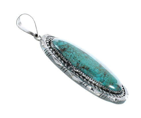 Navajo Native American Turquoise Sterling Silver Pendant NN20069